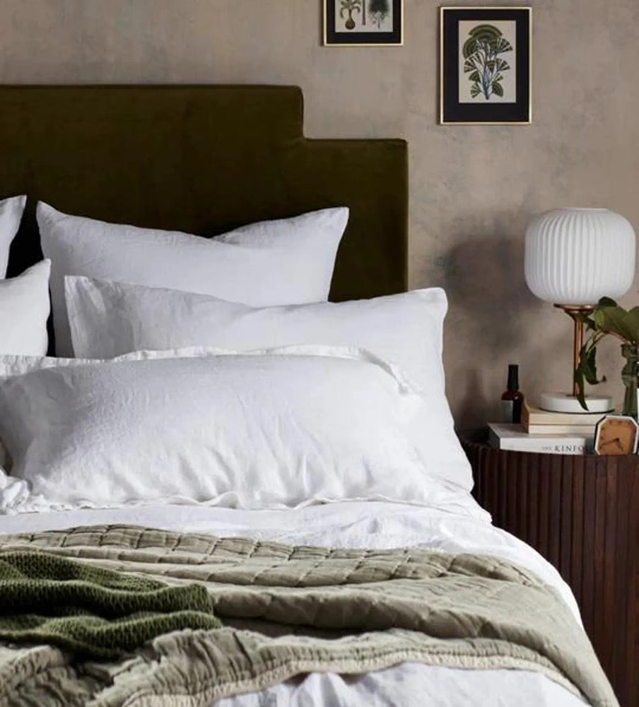 Washed Linen Duvet Cover, 3 Pcs Linen Duvet Cover with 2 Pillowcase, Handmade Stonewashed Linen Duvet